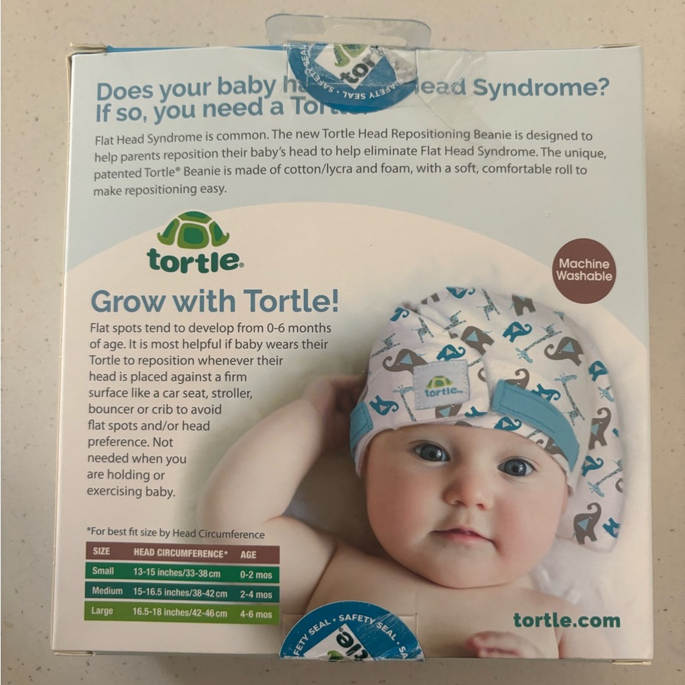 Tortle baby hat, used once, size medium - Picture 2 of 2